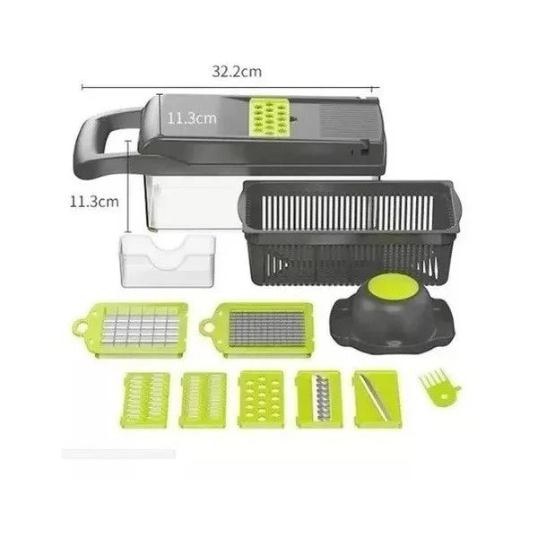 🔥 [HOY: 50% OFF + ENVÍO GRATIS] CortaFácil 360 - Cortador Multifuncional de Verduras